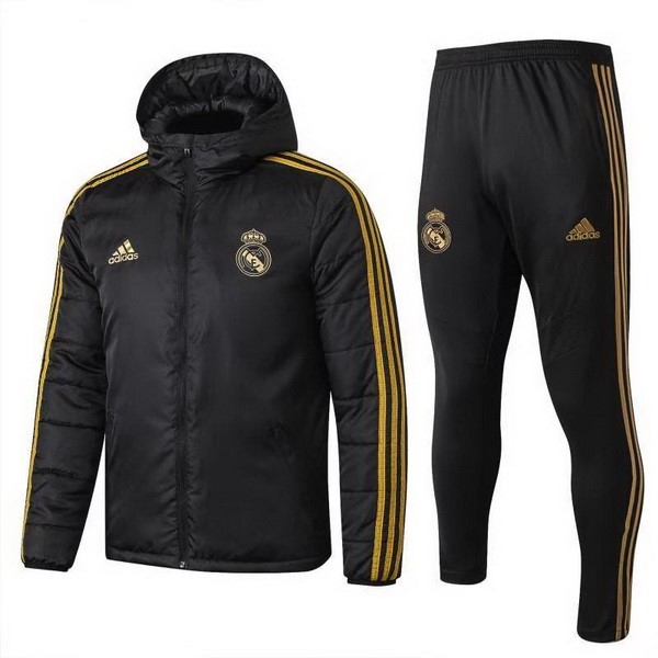 Daunenjacke Real Madrid Komplett Set 2019-20 Schwarz Fussballtrikots Günstig